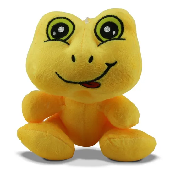 Sapo Pelúcia Fofinho Macio 16cm Verde Ou Amarelo C/ventosa