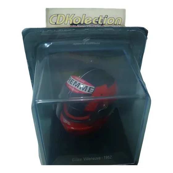Capacete Gilles Villeneuve 1982, 1:5, Ferrari, Spark D91