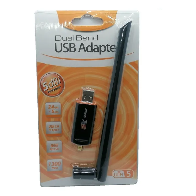 Adaptador Antena Wifi Usb 3.0 Banda Dual 2.4 5ghz 1200mbp