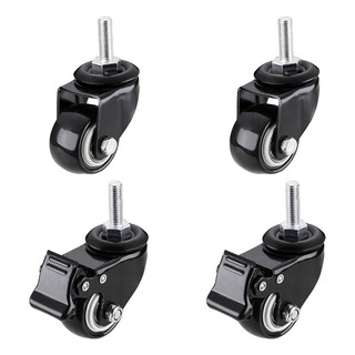 . 4* Ruedas Giratorias For Sillas Oficina 2 Pulgadas M8x25 . 4* Ruedas Giratorias For Sillas Oficina 2 Pulgadas M8x25