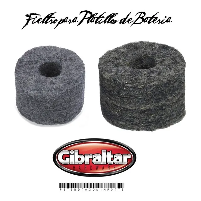 Fieltros Largos Para Platillos De Bateria Gibraltar Sc-cfl