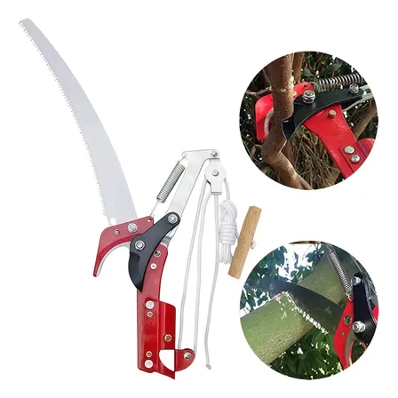 Serrote Podador Galhos Altos 2 Em 1 Tesoura E Serra Vermelho