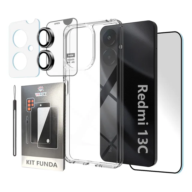 Kit Funda Transparente Para Xiaomi Redmi Note Poco +micas Hd