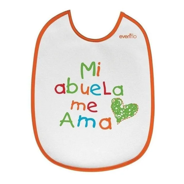 Babero Evenflo 5551 Frases Grande Suave Absorbente