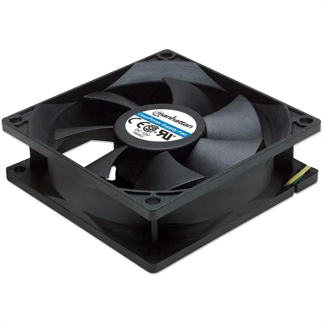 Ventilador Gabinete Fuente Manhattan 80mm Negro 3 Pin 700955 Led N/a