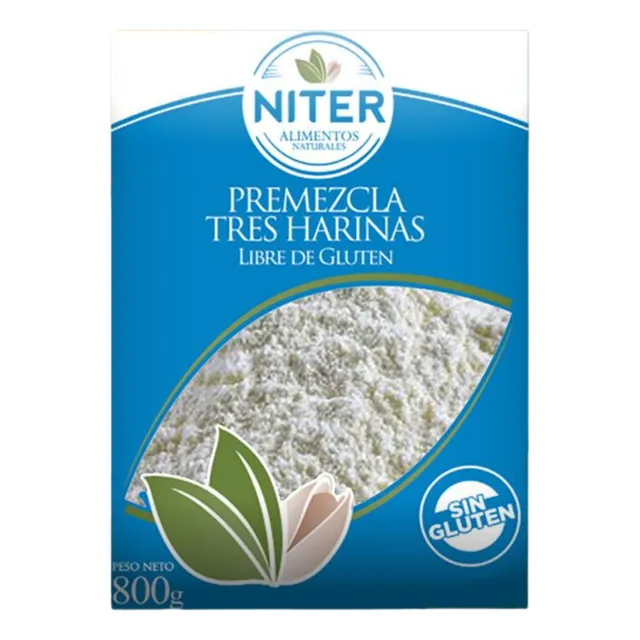 Premezcla Tres Harinas Sin Gluten 800g - Graviola
