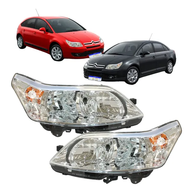 Farol Citroen C4 Pallas Hatch 2007 2008 2009 A 2014 Duplo