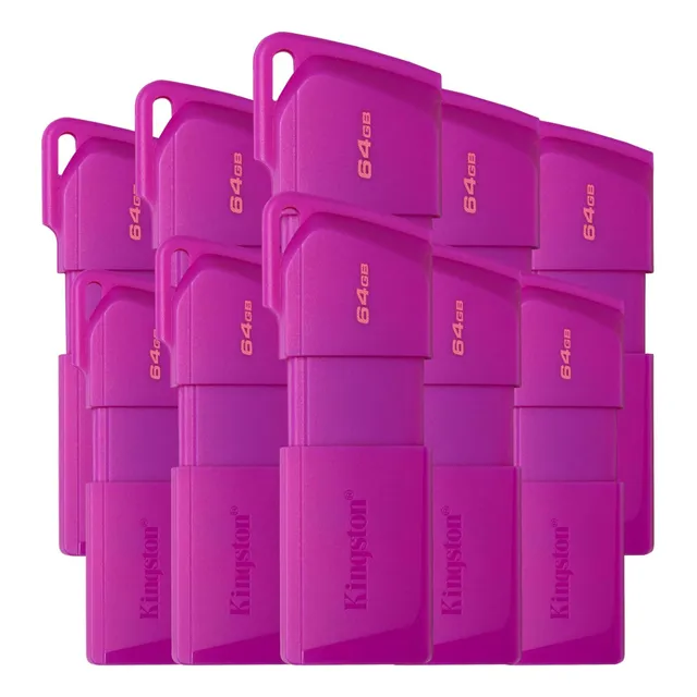 Kit 100 Memorias Usb Kingston 64gb 3.2 Data Kc-u2l64-7lp