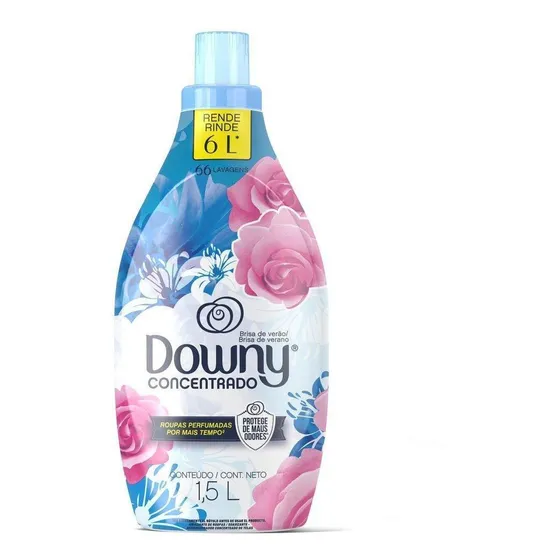 Amaciante De Roupas Concentrado 1,5 L Downy Brisa de verão