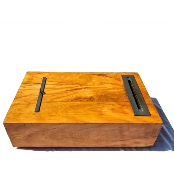 Mesa Mesinha De Centro Sala Com Lareira De Chão Ecológica