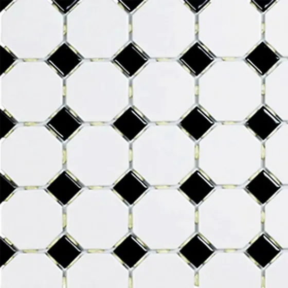 Mosaico Blanco Y Negro 30x30 Cm