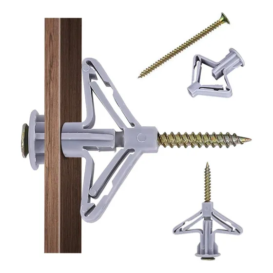 Tarugos Anclaje Tabique De Yeso + Tornillo 50 Mm Kit 25 Pcs