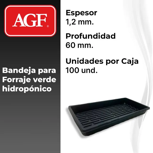 Bandeja Hidroponia Para Fvh Forraje Verde Hidropónico