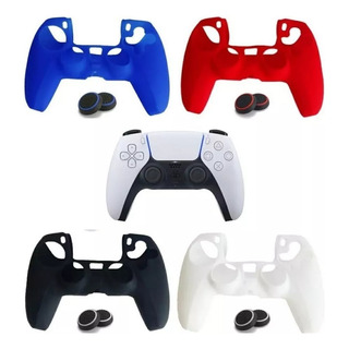 Capa Silicone Para Dualsense Playstation 5 Ps5 + Grips Capa Silicone Para Dualsense Playstation 5 Ps5 + Grips