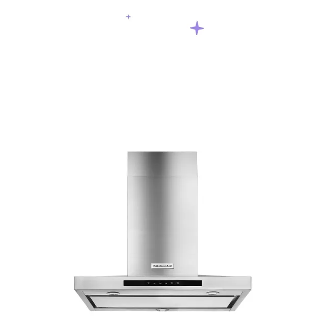 Campana Isla Kitchenaid De 90cm De Acero Lujo Kvib606ess