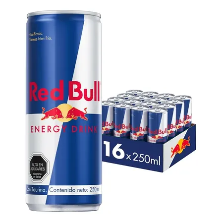 Red Bull Bebida Energética Pack 16 Latas 250ml
