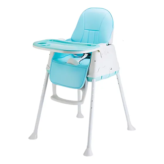 Silla De Comer Ajustable Rodante Portatil Para Bebes 3 En 1