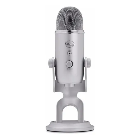 Micrófono Blue Yeti Condensador Omnidireccional color silverS Micrófono Blue Yeti Condensador Omnidireccional color silverS