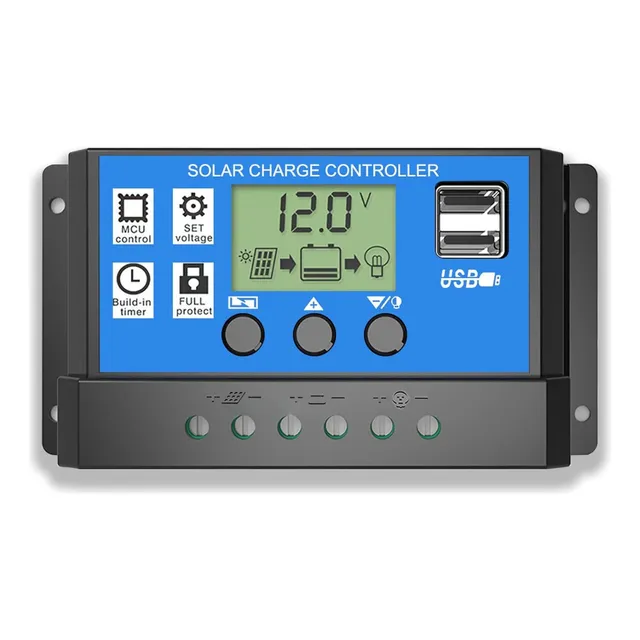 Controlador De Carga Panel Solar 30a Usb 12v 24v Pack 10