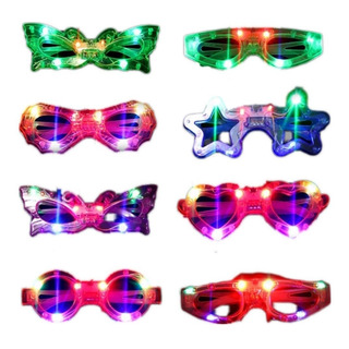 24 Lentes Luminosos Luz Seis Led Retro Fiesta Batucada Boda 24 Lentes Luminosos Luz Seis Led Retro Fiesta Batucada Boda