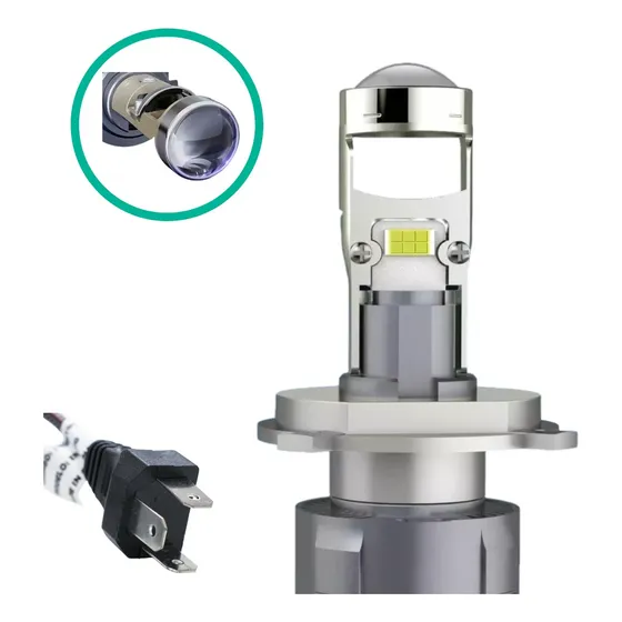 Cree Led H4 Hs1 Canbus Csp Proyector Lupa Para Moto A-vip