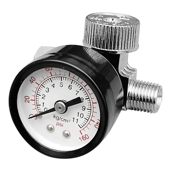 Regulador Con Manometro 0-160psi 1/4 PuLG -LG-02  Pack X 2 U