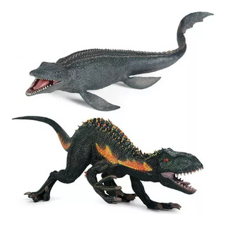 Dinossauro Mosassauro + Indoraptor Dinossauro Mosassauro + Indoraptor