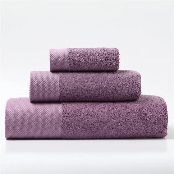 Toalla S Gruesa Moderna Algodon Color Solido Baño Para