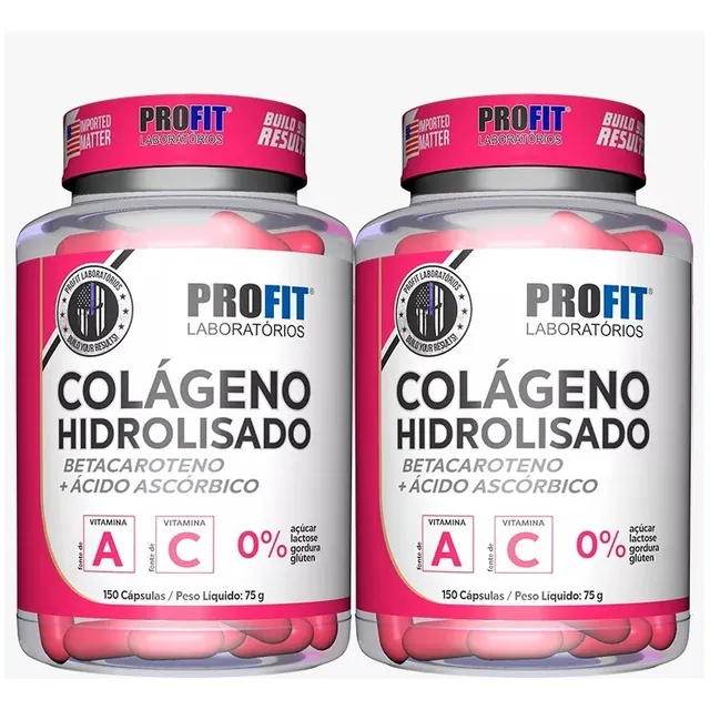 2x Colageno Hidrolizado C/ Betacaroteno + Vit C 300 Capsulas