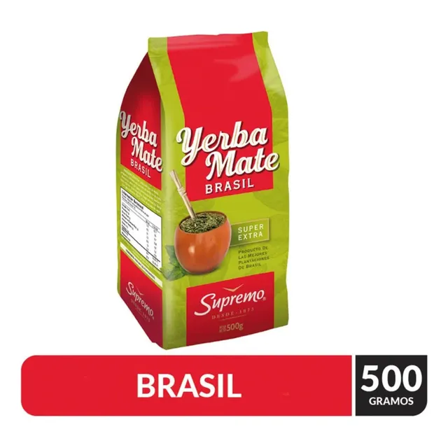 Yerba Mate Tradicional Supremo Brasilera 500gr