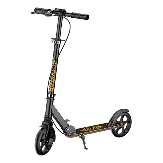 Scooter Elegante Plegable Con Doble Freno Y Amortiguador