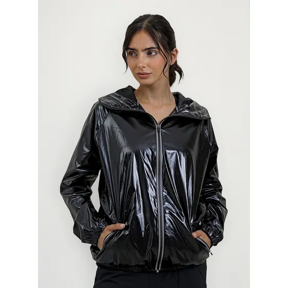 Campera Almarsport Rompeviento Con Capucha Deportivo Mujer