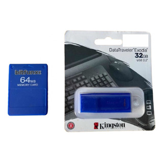 Memory Card Ps2 64mb Freemcboot Y Usb 32gb Lista Para ,jugar Memory Card Ps2 64mb Freemcboot Y Usb 32gb Lista Para ,jugar