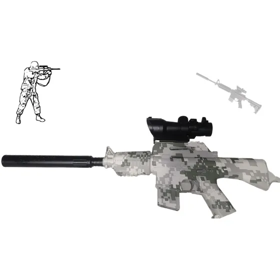 M16 Replica Automática Hidrógel Tipo Gotcha  Diseño Armada