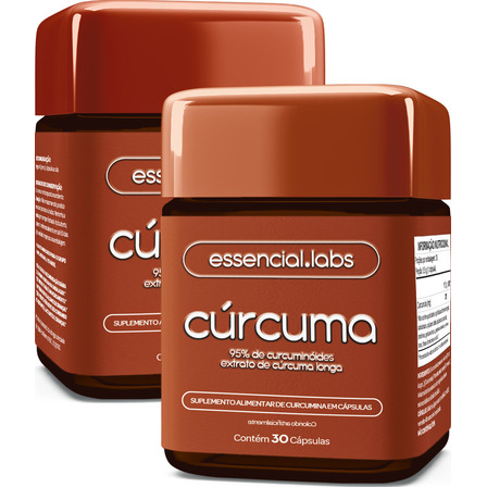 02 Potes Da Cúrcuma 130mg - Fórmula Com Máxima Concentração E Pureza - 60 Doses 02 Potes Da Cúrcuma 130mg - Fórmula Com Máxima Concentração E Pureza - 60 Doses