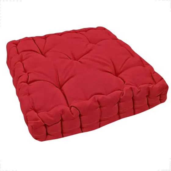 Almofada Cheia Futon Alta Turca Cor Lisa 40x40x10cm
