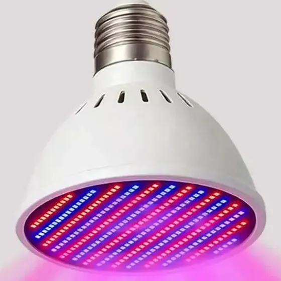Lâmpada LED Para Plantas de Crescimento e Floração Vermelho e Azul