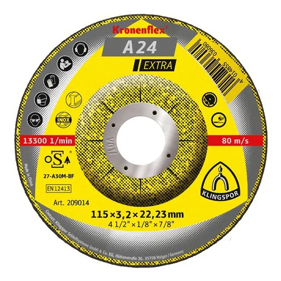 Discos Corte 4 1/2 /115x3.2x22.23mm - Klingspor