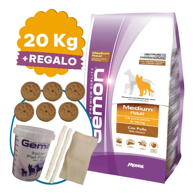 Gemon High Premium Perro Adulto Raza Mediana 20 Kg