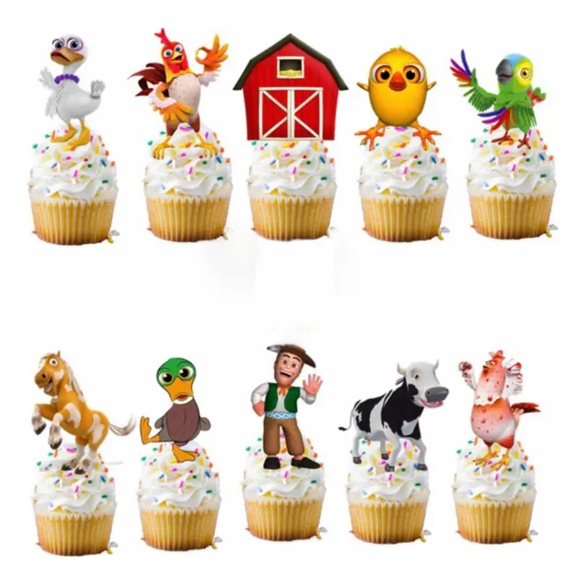 Topper Para Cup Cake Cumpleaños Granja De Zenon