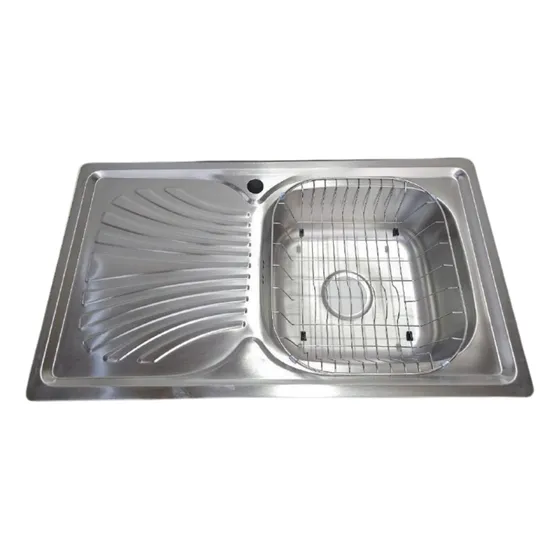 Lavaplatos 78x44 Para Empotrar Plateado Secador Izquierdo
