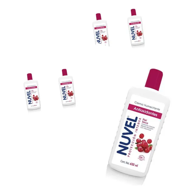 Crema Corporal Nuvel Protección Antioxidantes 750ml 5pzas