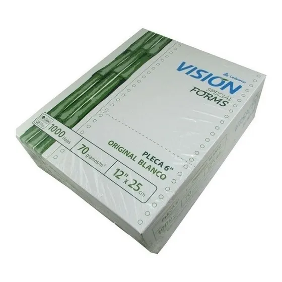 Formularios Continuos Ledesma 12x25 70 Grs Pleca 6 1000 Hj