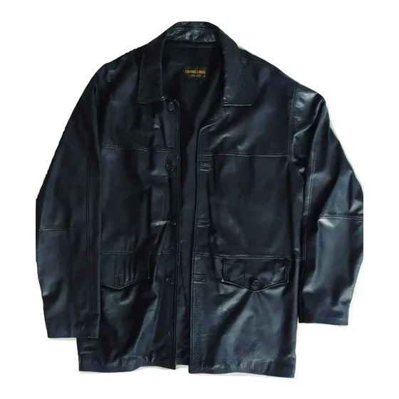 Chaqueta De Cuero Negra Cuerolandia