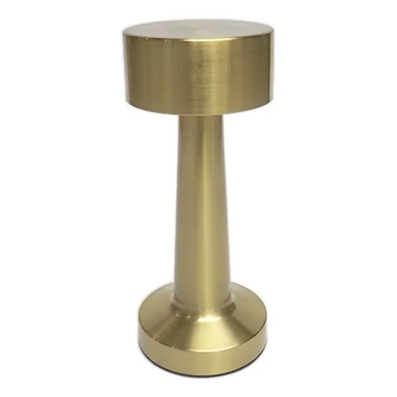 Lampara Hongo Usb Led Recargable Táctil Noche Escritorio Bar Estructura Dorado Oscuro Pantalla Dorado Oscuro