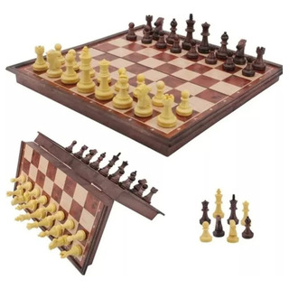 Juego De Ajedrez Magnético Plegable Y Portátil De Plastico!! Juego De Ajedrez Magnético Plegable Y Portátil De Plastico!!