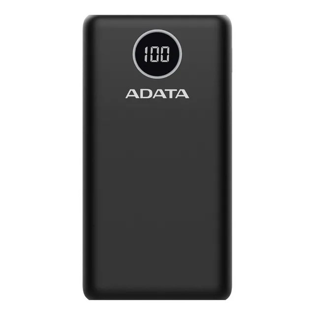 Adata Power Bank Cargador Portatil Celular Digital 20000mah Color Negro