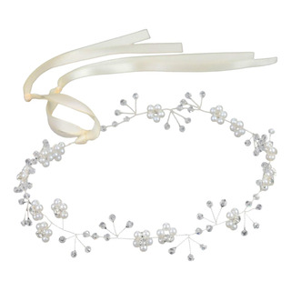 Tiara De Cabelo De Casamento Elegante Para Meninas Com Fita Tiara De Cabelo De Casamento Elegante Para Meninas Com Fita