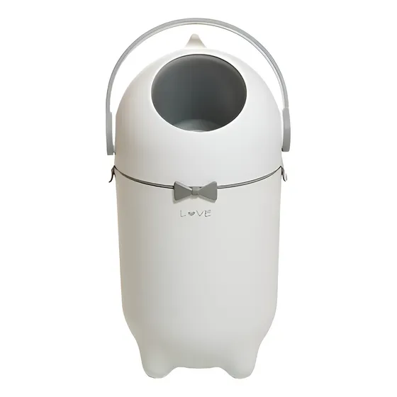 Tacho Para Pañales Cesto Hermético Anti Olores 2789 Love Color Blanco