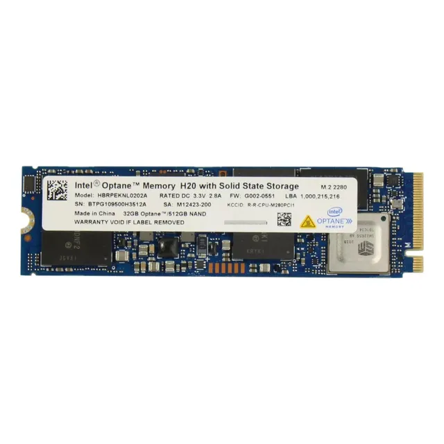 Intel Optane H20 Ssd 512gb + 32gb Cache Nvme Pci-e M.2 2280